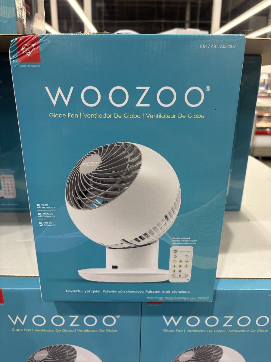 WOOZOO Globe Fan Multi-Directional Oscillating Fan with Remote Control, Powerful & Quiet