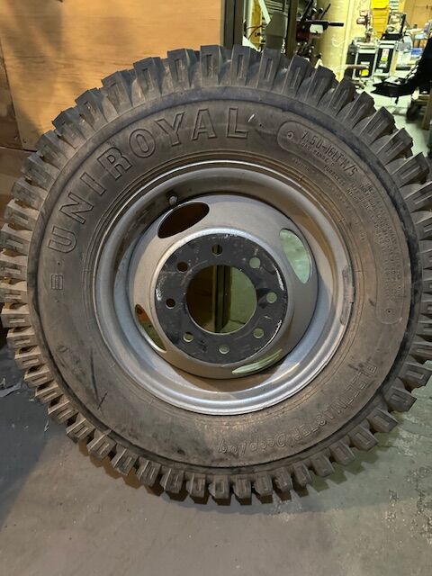 Truck tire with rim