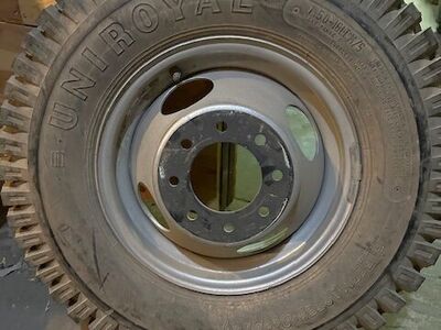 Truck tire with rim