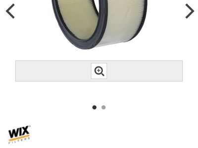Two each : WIX Panel Air Filter - 46220 C10 Blazer ect