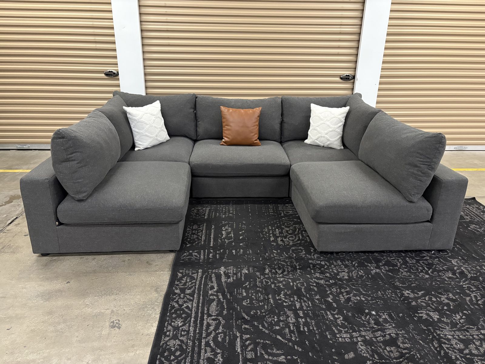 Downfilled 5-Piece Sectional Couch (Free Delivery)