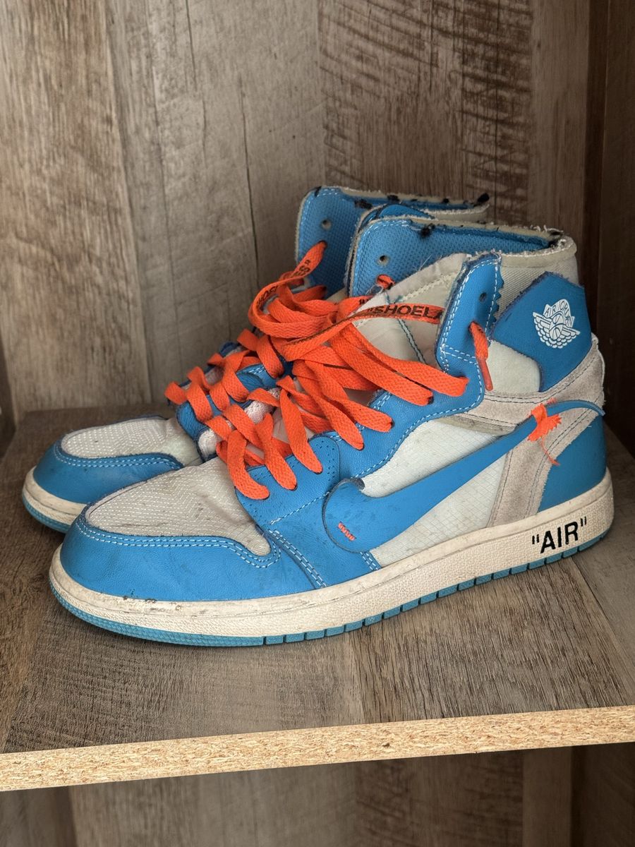 Jordan 1 Hi Off White “UNC” Boys size 6.5