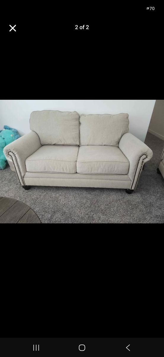 Ashley furniture cream couch