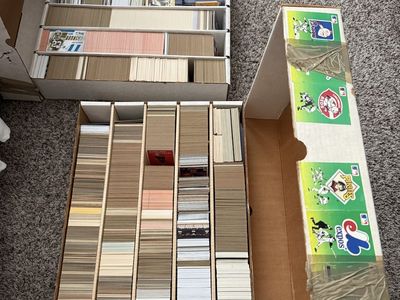 Huge Lot of Vintage Baseball Cards (1982-1990) - Includes Football & Hockey - Perfect for Set Builders