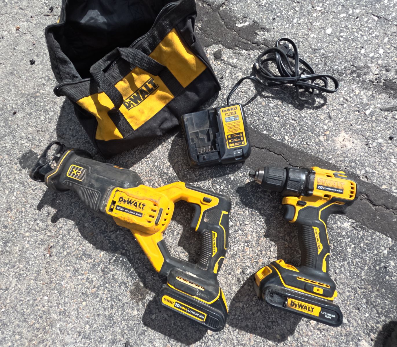 20V Dewalt Sawzall and Drill