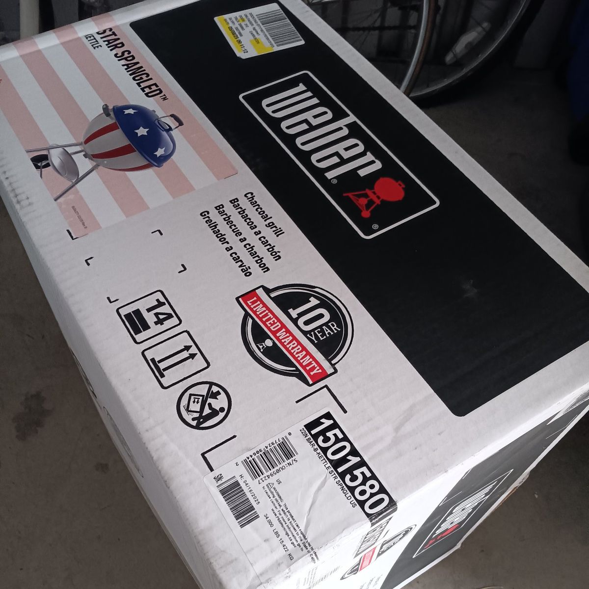 Weber Original Charcoal Grill 22" Kettle BBQ