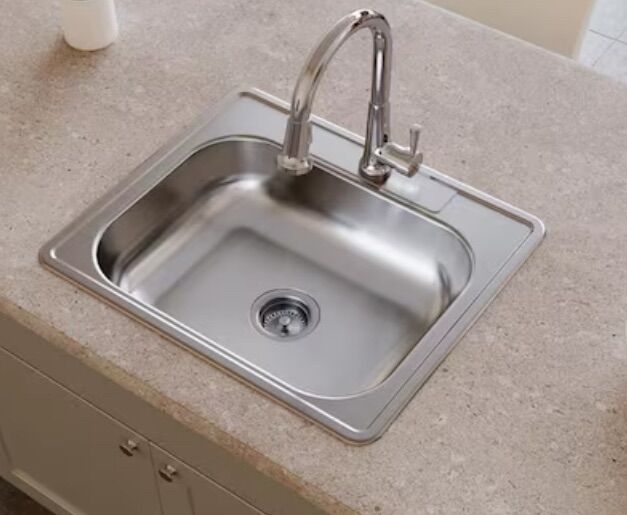 New 21.25x25 Stainless Kitchen Sink See Details