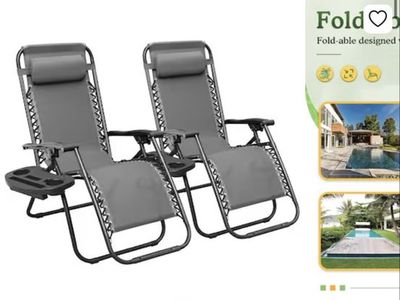 Outdoor chair set of 2