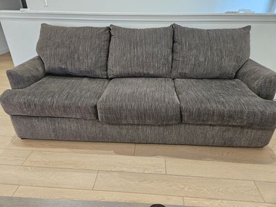 Large Deep-Seated Gray Sofa | Clean & Comfortable | $100 OBO