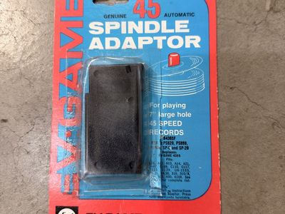 EV-GAME Genuine Automatic 45 Spindle Adaptor for 7" 45 RPM Records - Vintage