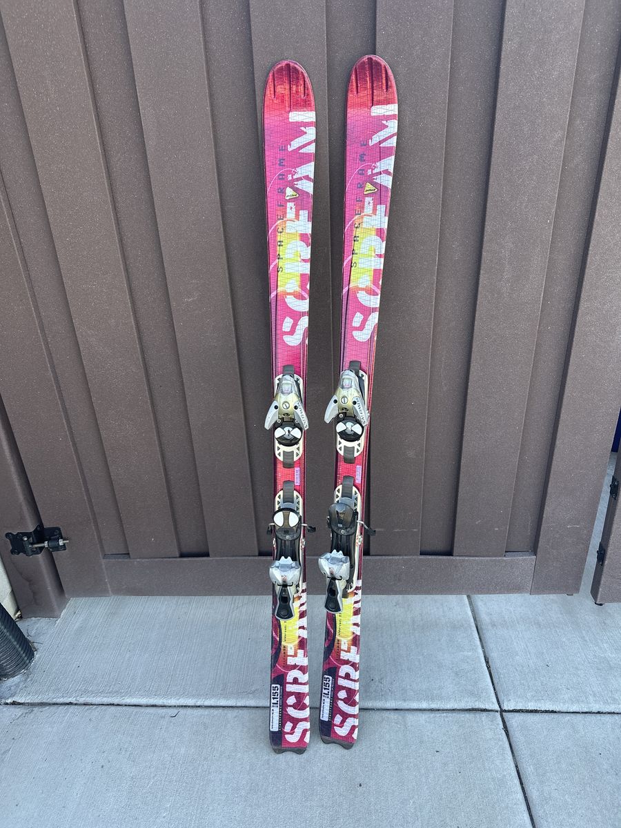 Spaceframe Scream Skis. 155. Salomon Bindings
