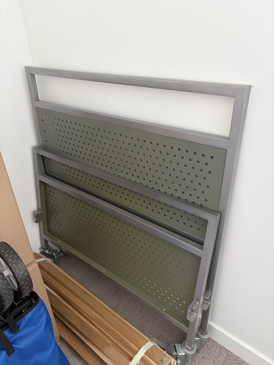 Metal pottery barn twin bed frame 