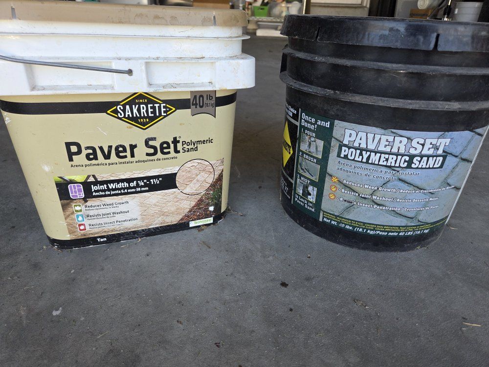 Paver set polymeric sand