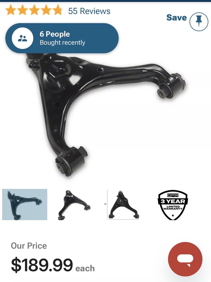 OPR Front Lower Control Arm Driver Side Fits 2021-2026 Ford F-150 Excl. Raptor