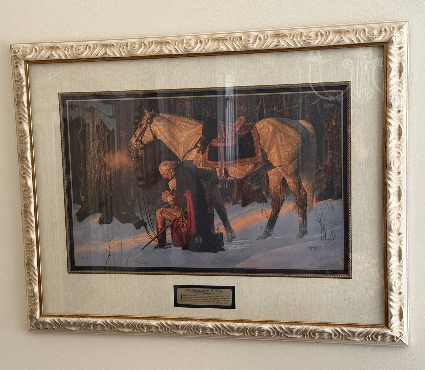Prayer at Valley Forge Painting