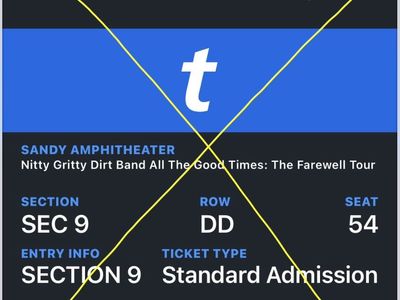 Nitty Gritty Dirt Band All The Good Times: The Farewell Tour - 2 Tickets at Sandy Amphitheater