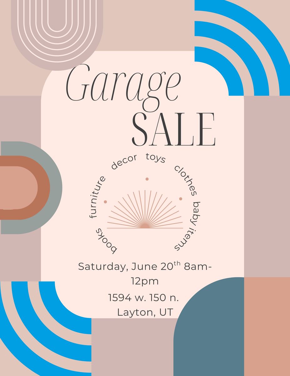 Garage Sale- Saturday, June 20th 8am-12pm
