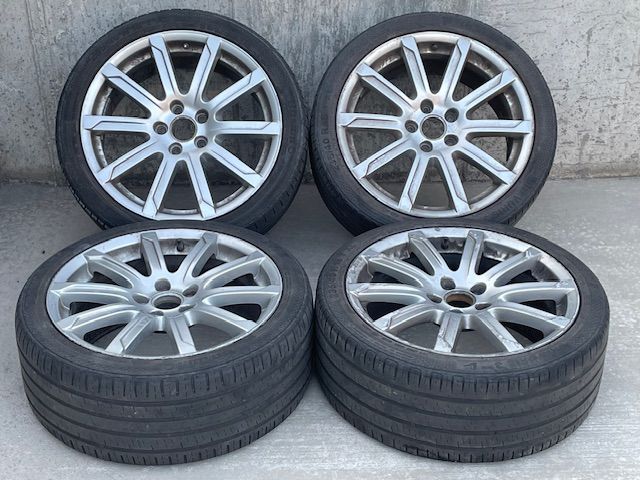 Audi factory B8.5 wheels and tires 18x8 Ronal 10 spoke