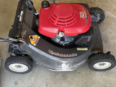 Honda hydrostatic HR215 lawnmower
