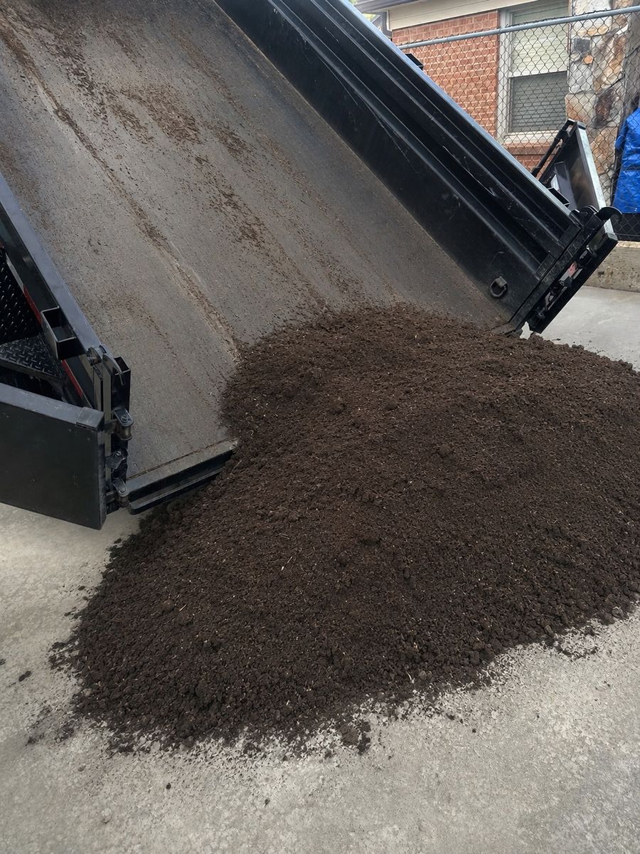 Landscaping material delivery