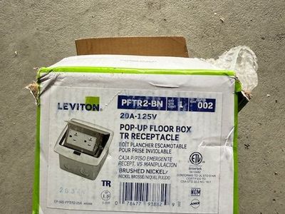 Leviton Pop-Up Floor Box with 20 Amp