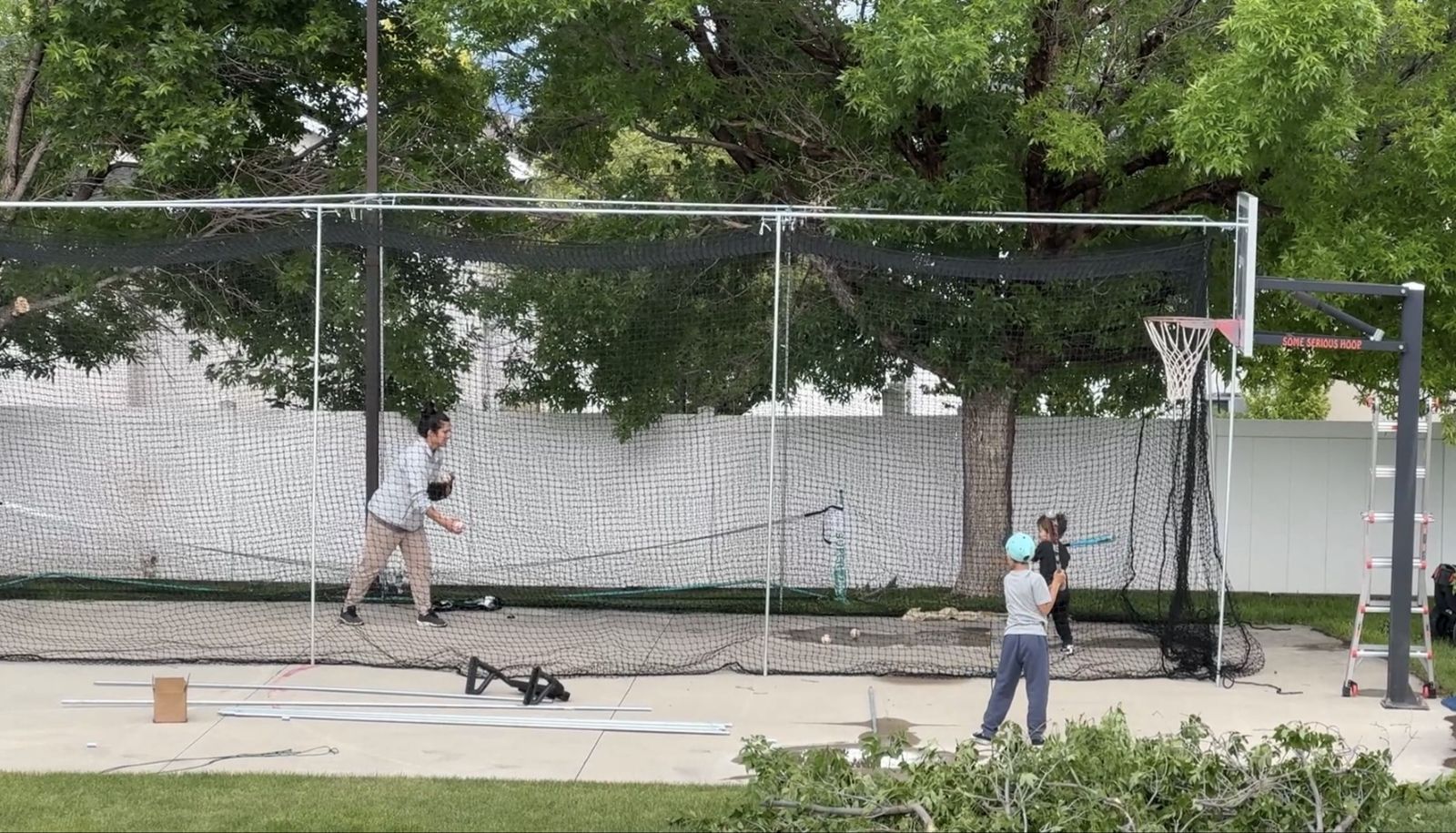 12x12x55 batting cage net.
