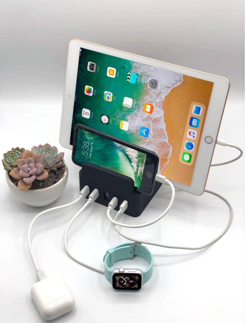 7-Port USB Charging Station & Device Organizer (Brand New)