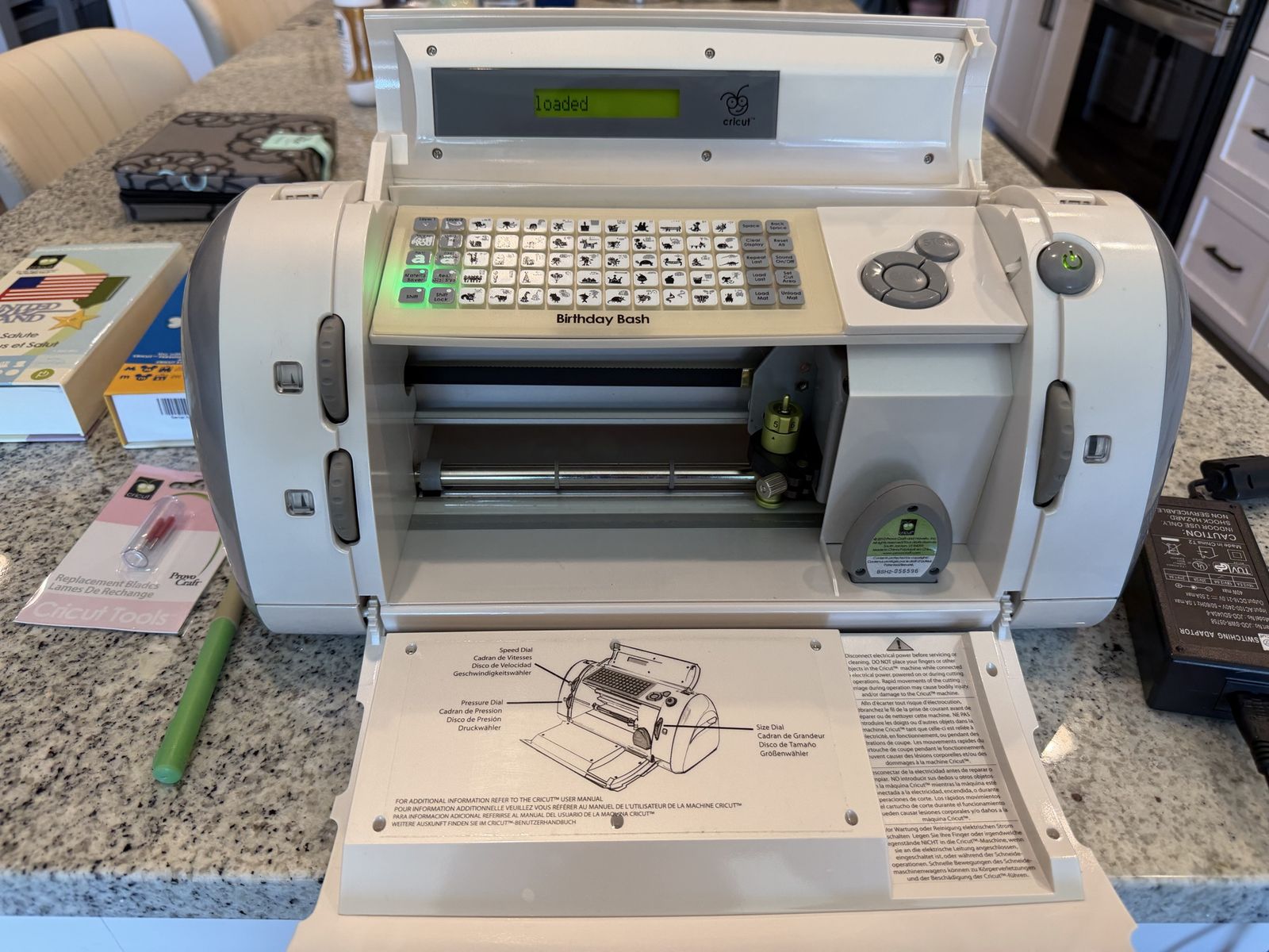 Cricut Personal Electronic Cutter Machine Bundle with Cartridges, Manual & Accessories