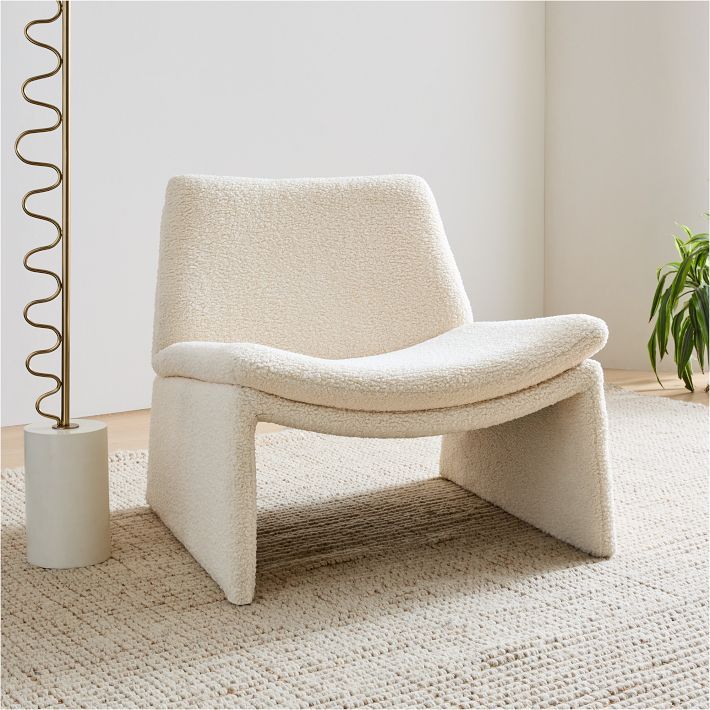 West Elm Mara Hoffman Collection White Cream Chair