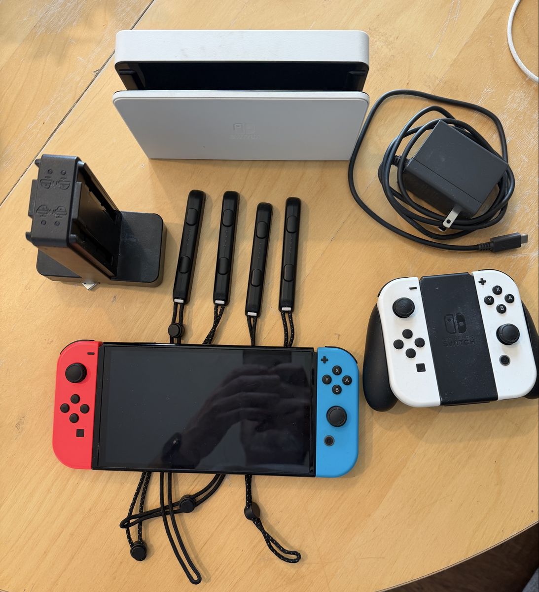 Nintendo Switch OLED (White) + Extra Joy-Cons & Charging Bundle