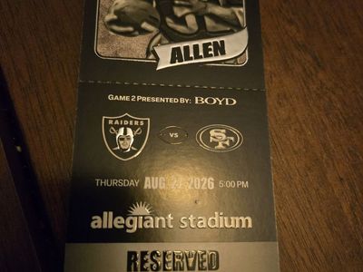 2 Front Row Raider tix row1 sec 129