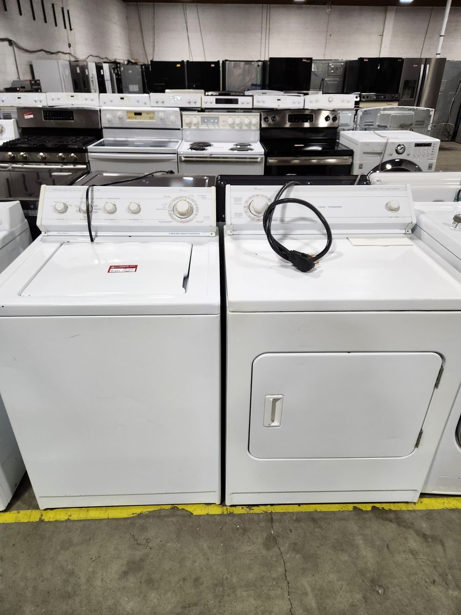 Whirlpool Ultimate Care II Washer & Dryer Set - White, Top Load, Electric