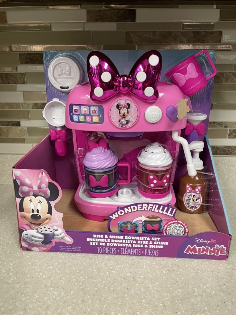 Disney Jr. Minnie Mouse Rise & Shine Bowrista Set.