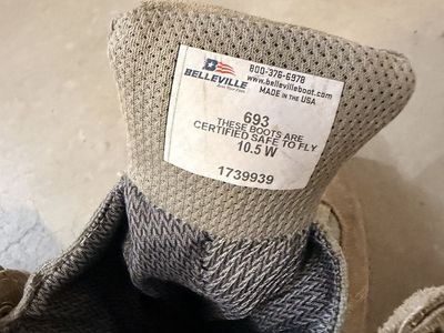 BELLEVILLE 693 GORE-TEX Coyote Brown Tactical Boots Men's 10.5 W Safe to Fly