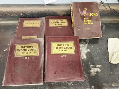 Vintage Motors - Flate Rate & Parts Manuals 1955, 1958, 1961 & 1963