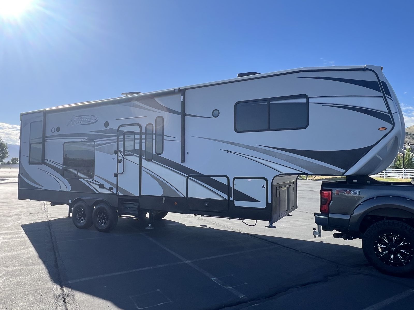 2019 Eclipse Attitude 31CRSG Toy Hauler - 5.5K Onan Gen, 40 Gal Fuel Station, 7.5' Ramp, 150 fresh water tank.