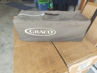 Graco Pack 'n Play Portable Playard - Gray/Tan, Compact & Travel-Ready Playpen