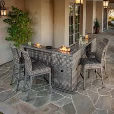 Sunvilla Diego 8-piece Modular Outdoor Patio Bar Set With 2 Fire Towers 2127819 #106753