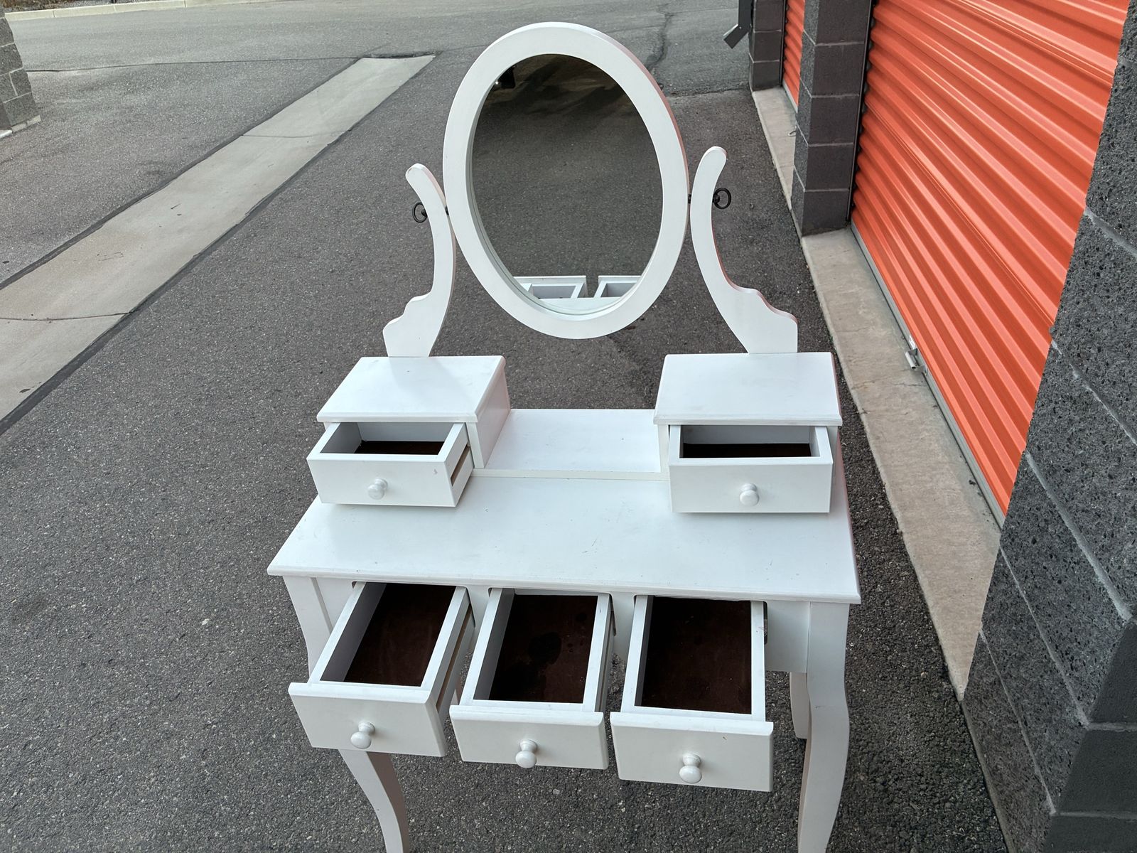 White vanity