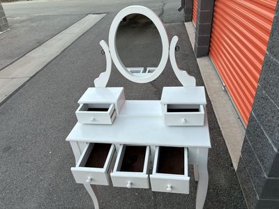 White vanity