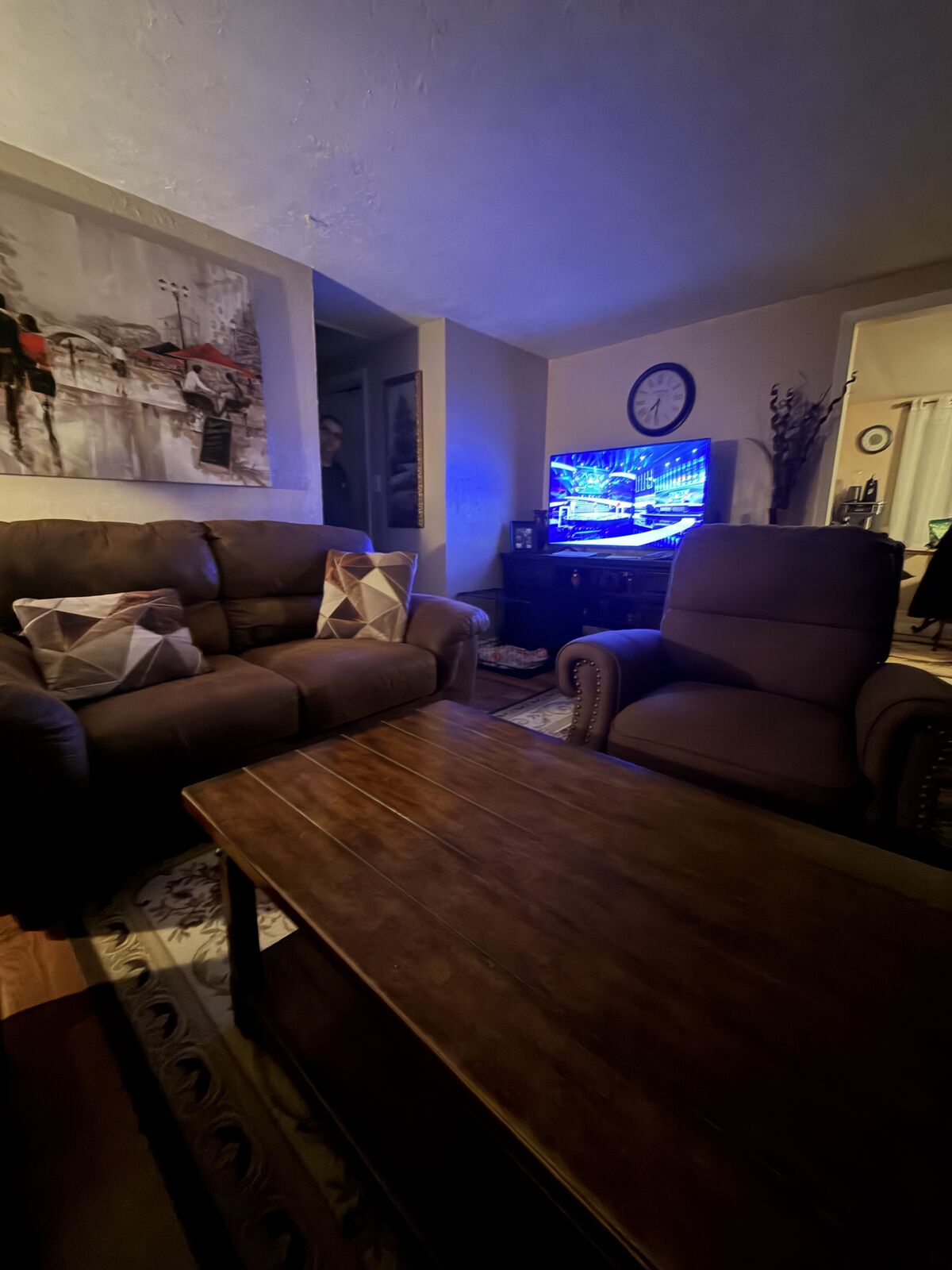 Three seat sofa, two seat sofa, low seats, and recycle chair and coffee table