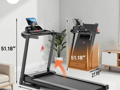 $100 ONLY! GREAT DEAL TODAY!️ FAMISTAR T72 FOLDING TREADMILL BRAND NEW IN BOX