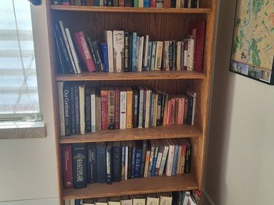 oak book case