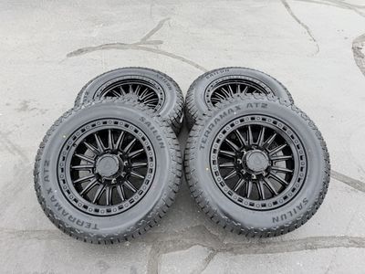 New LT275/65r20 Terramax AT2 Black Arena Mission 8x170 Ford F250 F350 Superduty Powerstroke 8 lug 3 peak all season snowflake