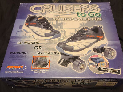 Cruisers To Go Shoes & Skates 10 Mens 11 Womens Nash Sports 2002 NEW IN BOX