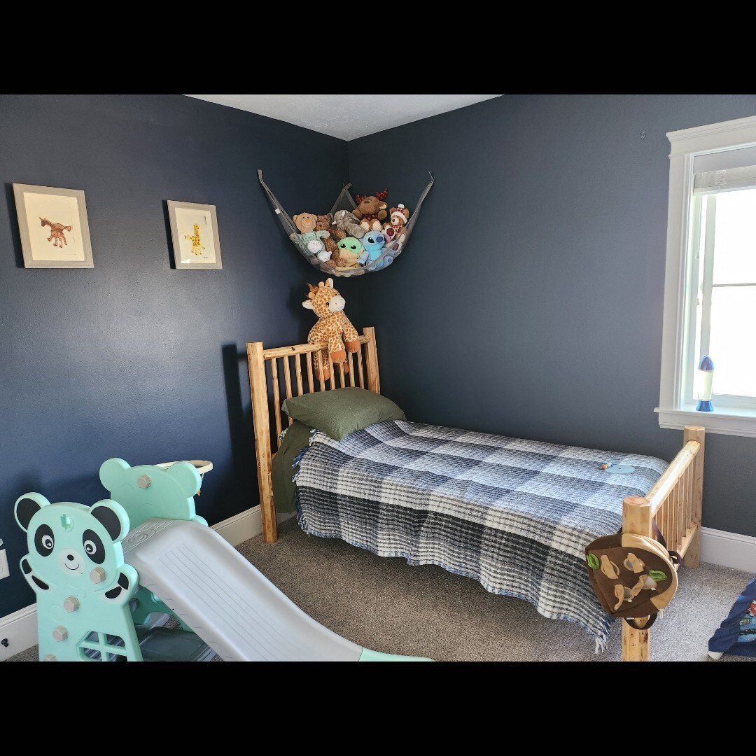 twin log bed frame/head board