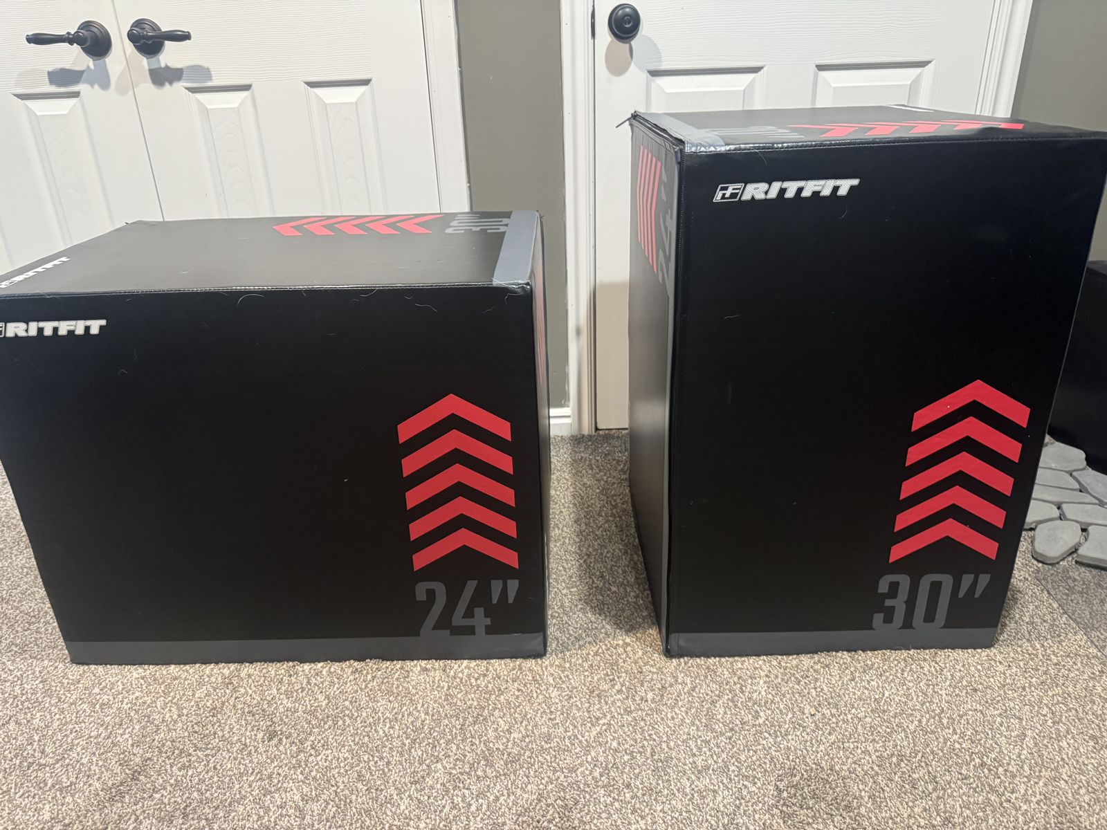 RitFit Extra Firm Plyo Boxes – 24” & 30” – Set of 4 – Excellent Condition