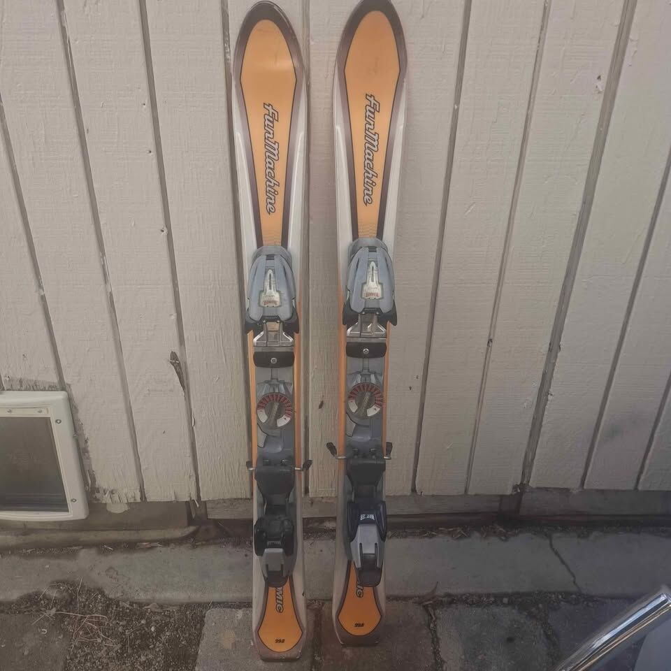 atomic 99cm skis Funmachine fits to 360 mondo touring alpine $100cash FIRM