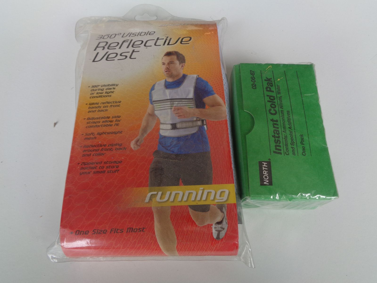 Reflective runner vest with "butt" light