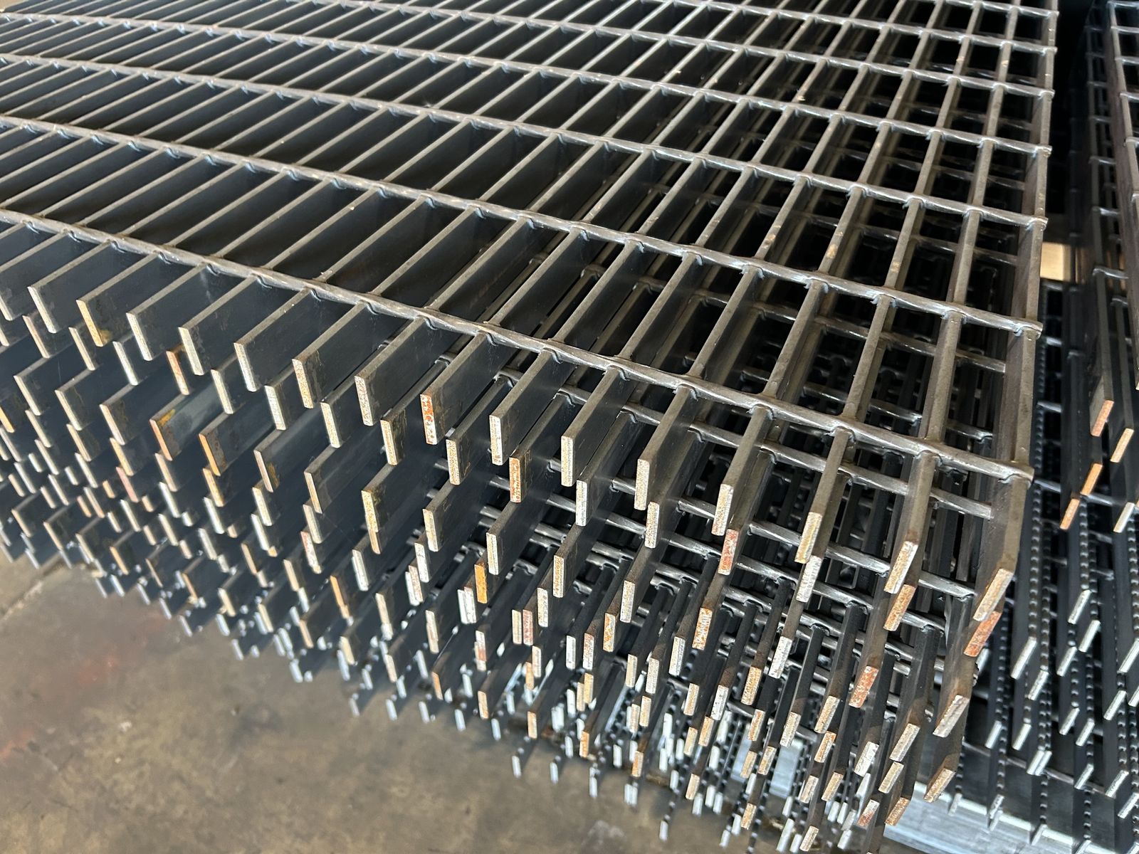 Steel Bar Grating In Stock! Bare Steel 1" x 3/16" x 36" x 240" - $632.00 each